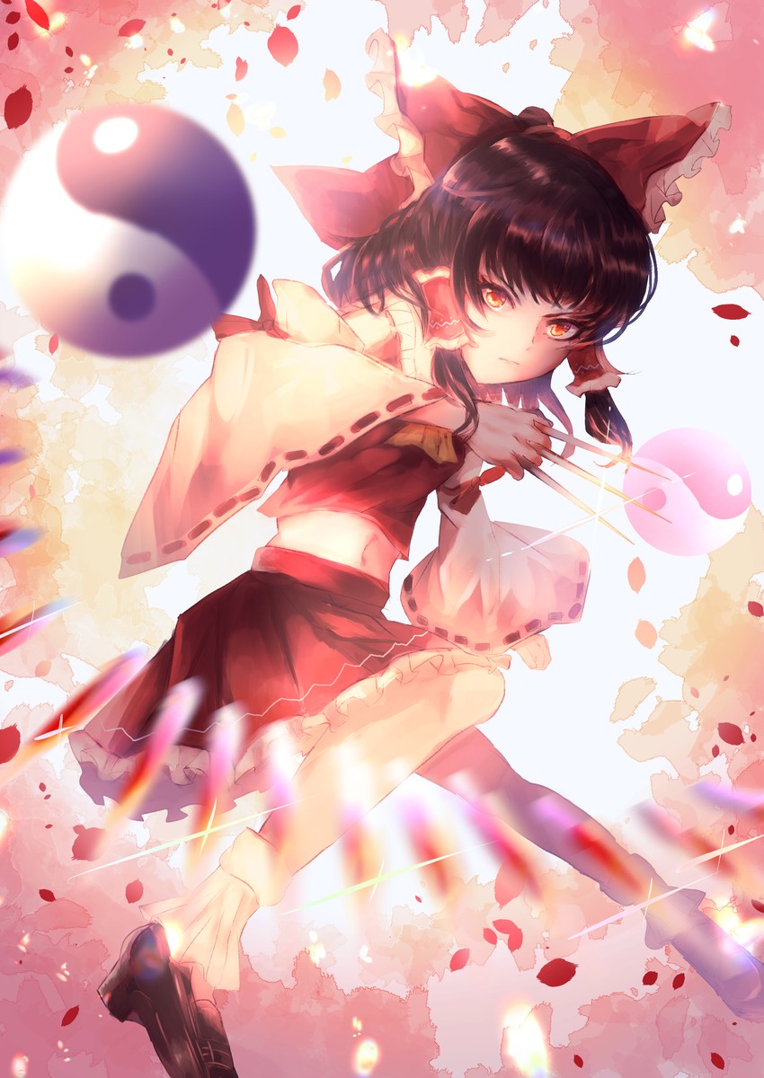 hakurei reimu (touhou) drawn by sango_(coral0707)