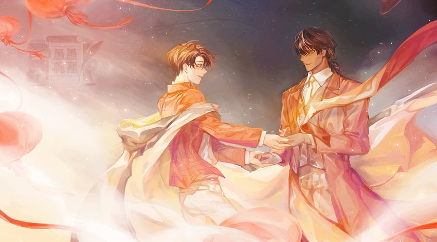 klein moretti, azik eggers, and zhou mingrui (lord of the mysteries) drawn by diaz33