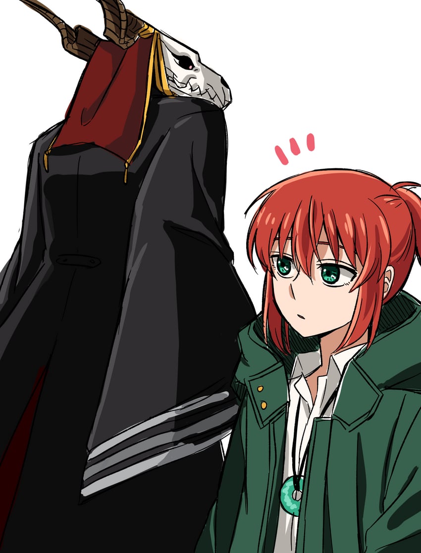 hatori chise and elias ainsworth (mahou tsukai no yome) drawn by delfuze