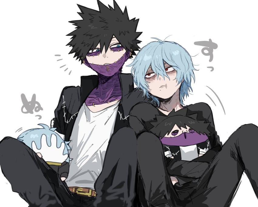 dabi and shigaraki tomura (boku no hero academia) drawn by ametaro_(ixxxzu)
