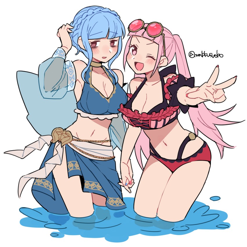 hilda valentine goneril and marianne von edmund (fire emblem and 2 more) drawn by do_m_kaeru
