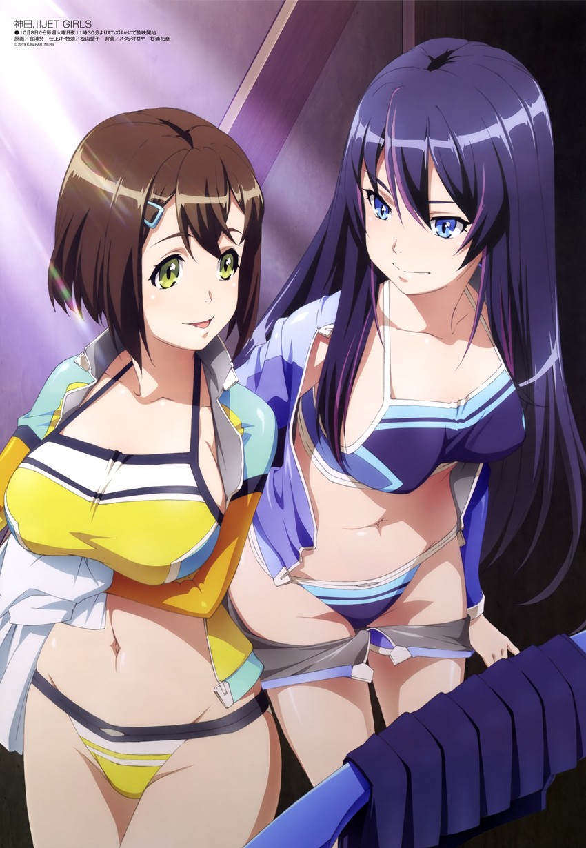 namiki rin and aoi misa (megami magazine and 1 more) drawn by miyazawa_tsutomu