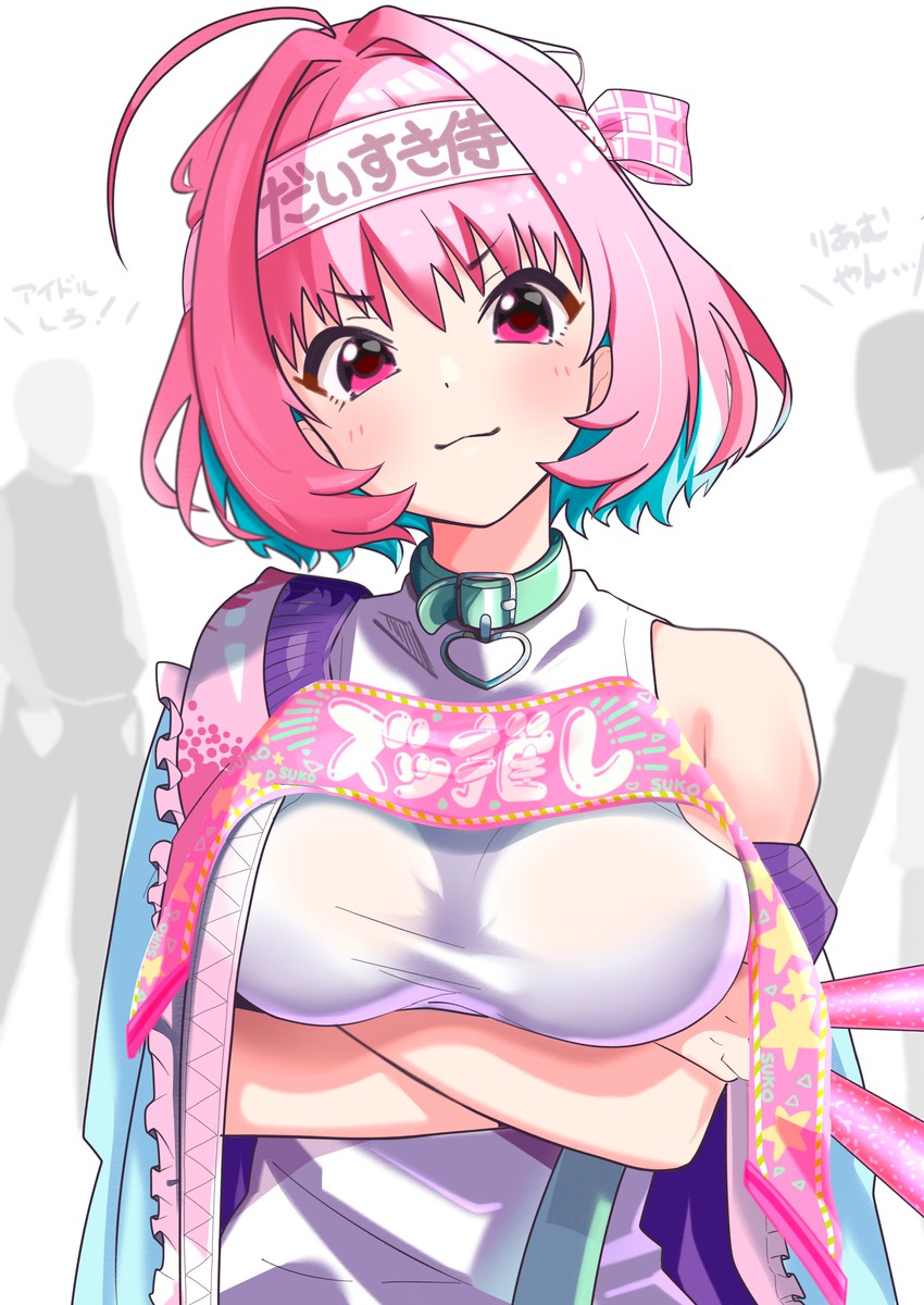yumemi riamu (idolmaster and 1 more) drawn by mitche