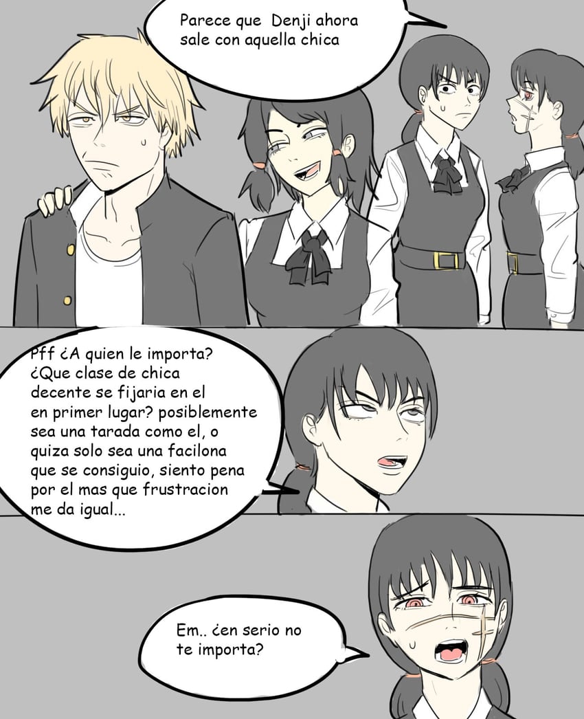 denji, yoru, mitaka asa, and mifune fumiko (chainsaw man) drawn by thecooleralexico