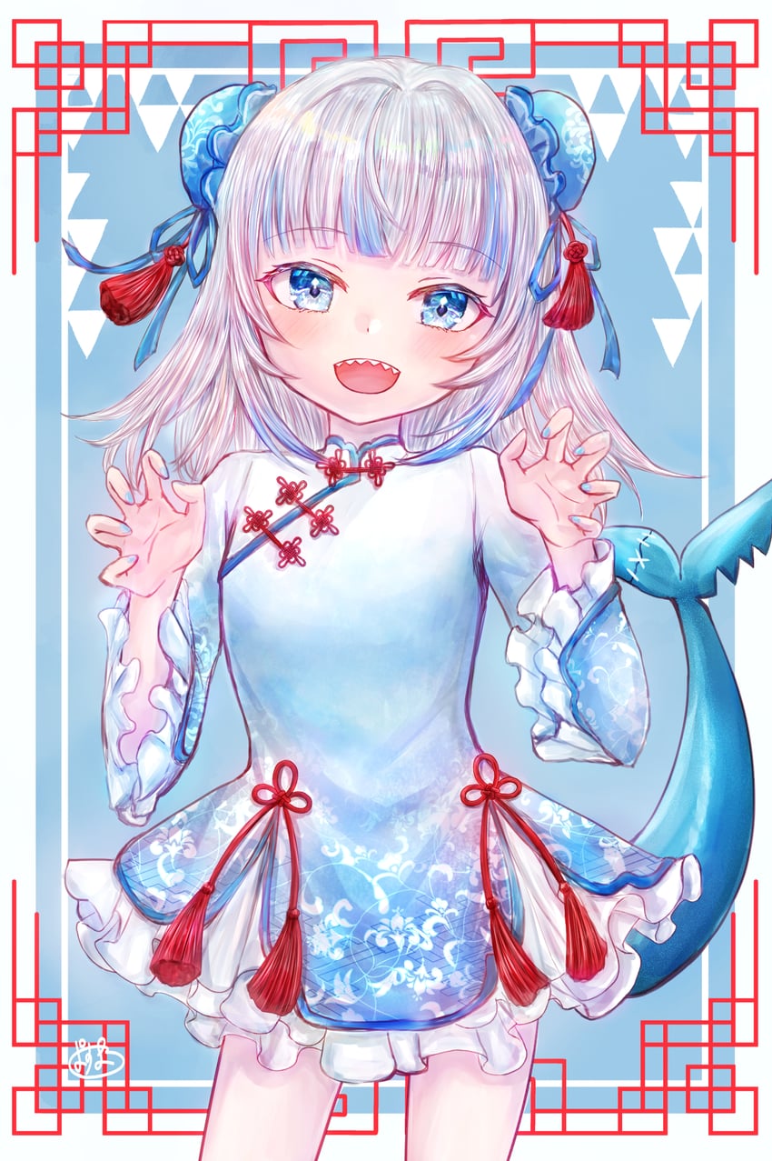 gawr gura (hololive and 1 more) drawn by pasumaro