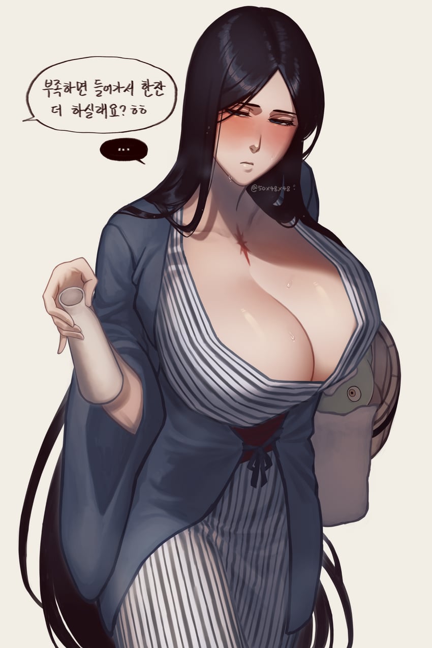 unohana retsu (bleach and 1 more) drawn by 50x48x48