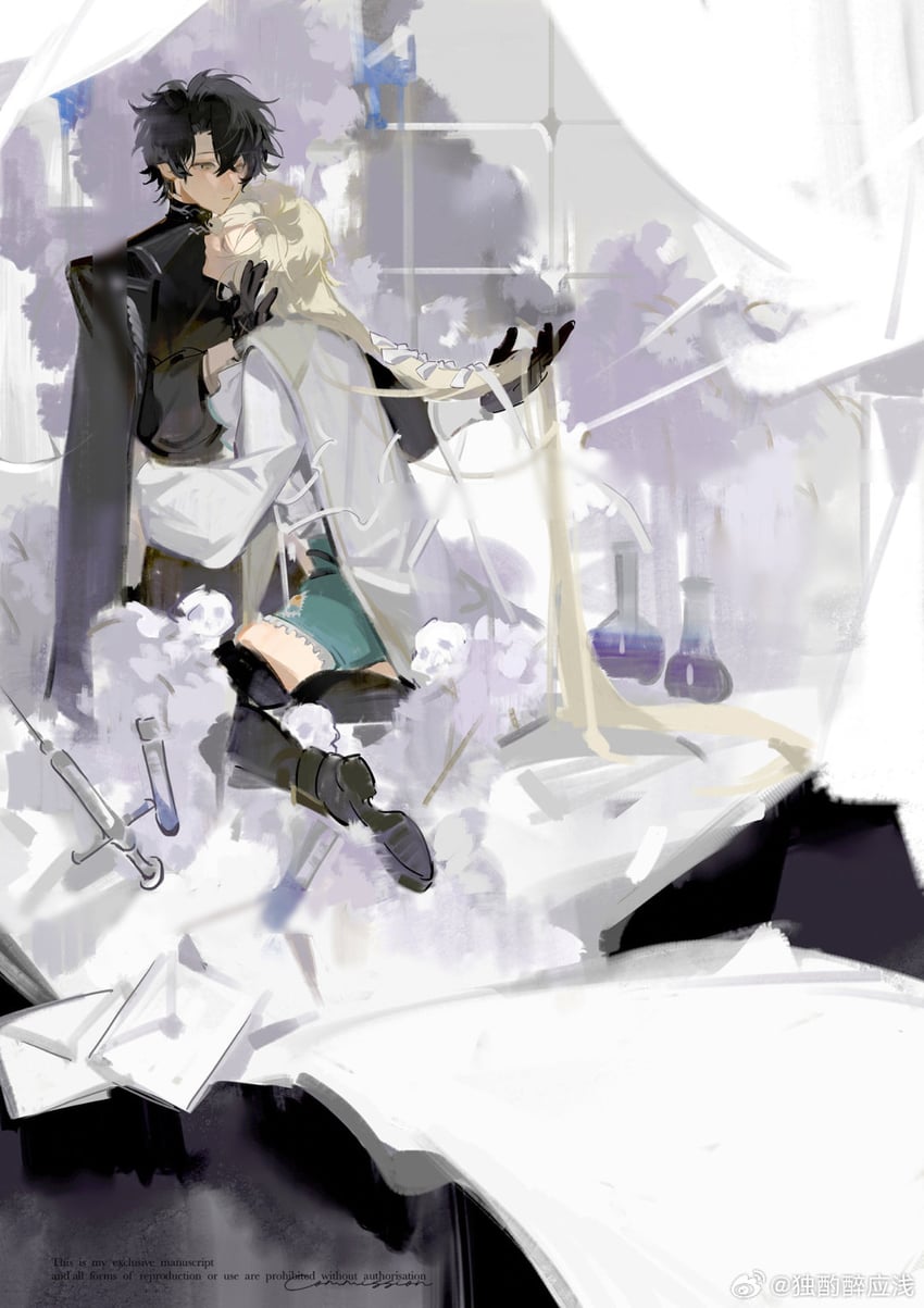 yin and hei (original) drawn by duzhuo_zui_ying_qian