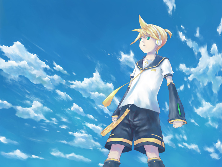 kagamine len (vocaloid) drawn by isou_nagi