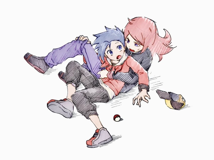 ethan and silver (pokemon and 1 more) drawn by tan_carbonnn