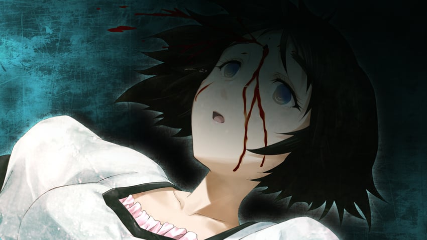 shiina mayuri (science adventure and 1 more) drawn by huke