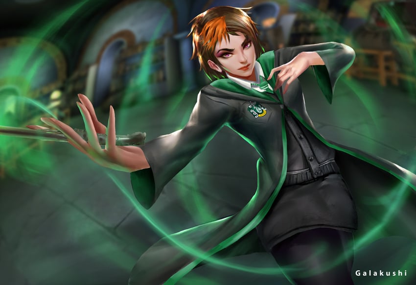 merula snyde (wizarding world and 2 more) drawn by galakushi