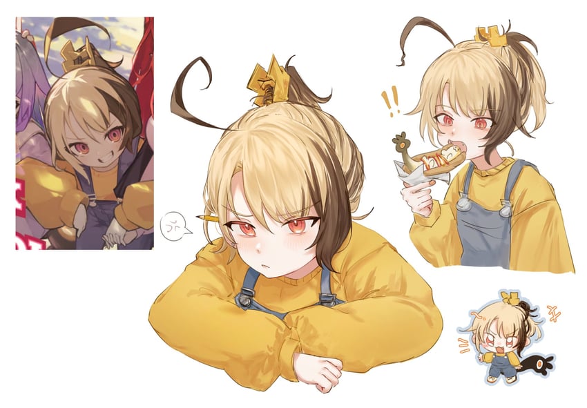gigi murin and grem (hololive and 1 more) drawn by happy_(yppah1060)