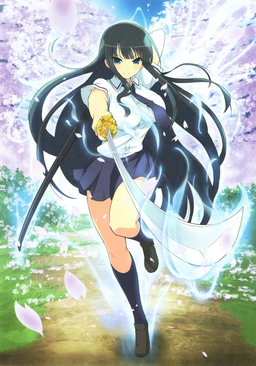 ikaruga (senran kagura and 1 more) drawn by yaegashi_nan