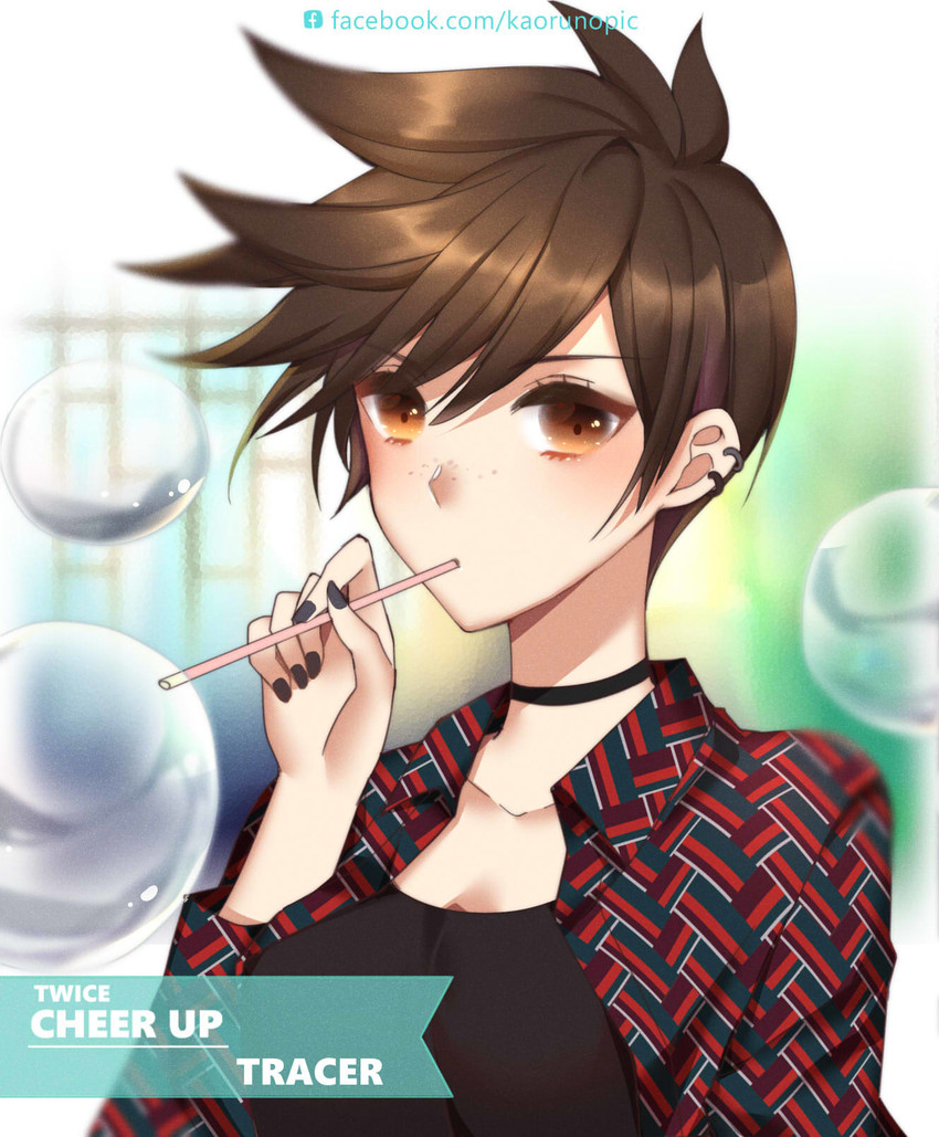 tracer (overwatch and 1 more) drawn by kaoruru_(sakuno2911)