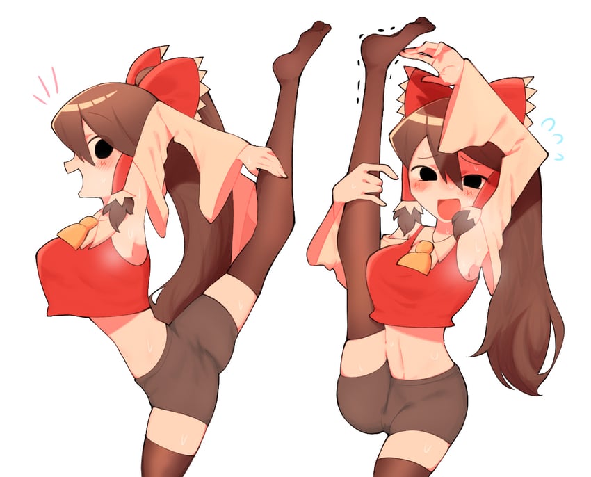 hakurei reimu and noel (touhou and 1 more) drawn by hitsuji_tamura