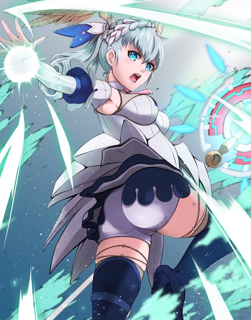 melia antiqua (xenoblade chronicles and 2 more) drawn by mercury_xeno