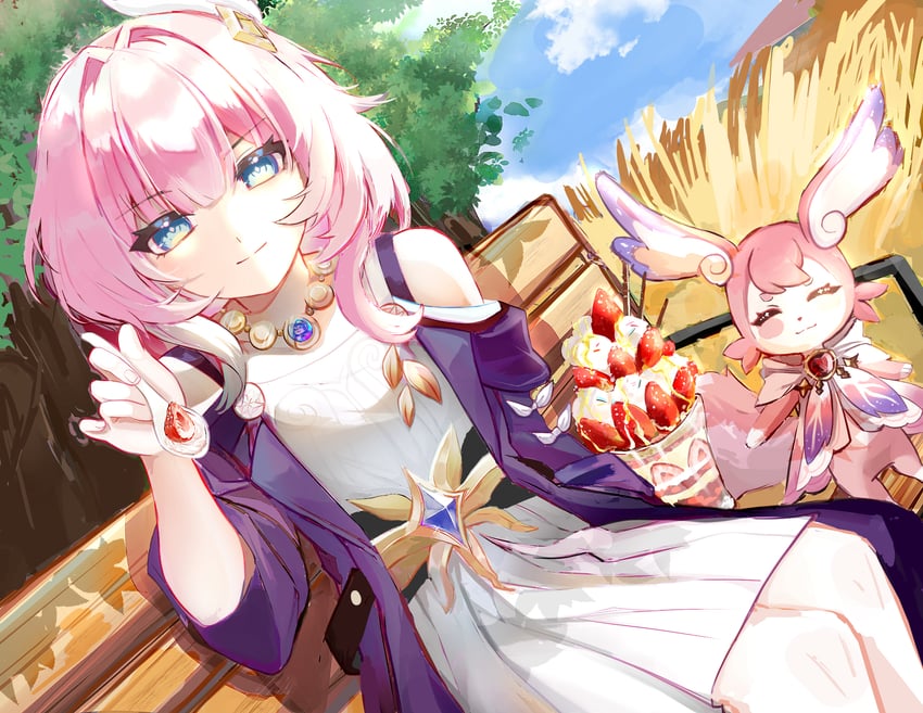 cyrene and mem (honkai and 1 more) drawn by badaoliangmengqiaishangwo