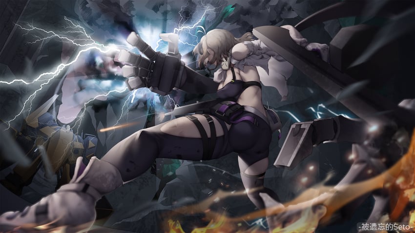 aa-12 and lind (girls' frontline and 1 more) drawn by thatob