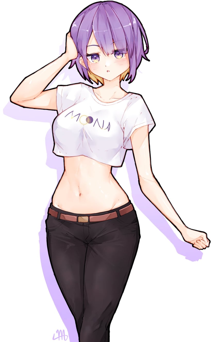 moona hoshinova (hololive and 1 more) drawn by ma_draws
