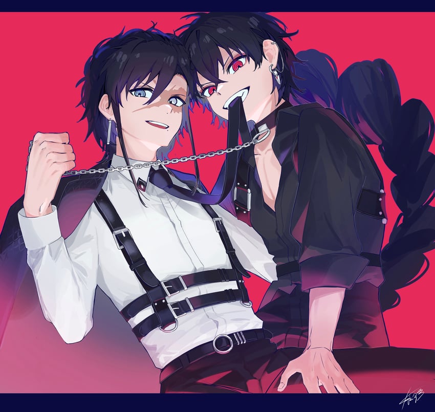 judal and ren hakuryuu (magi the labyrinth of magic) drawn by pepshi506