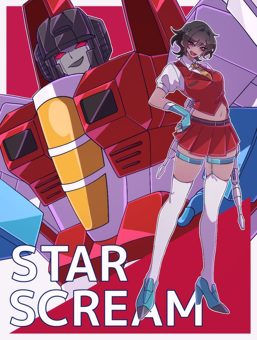 starscream (transformers and 1 more) drawn by 580aoi