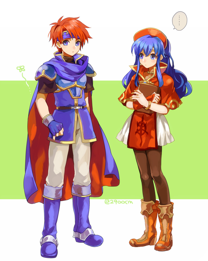 roy and lilina (fire emblem and 1 more) drawn by nana_(nanalog76)