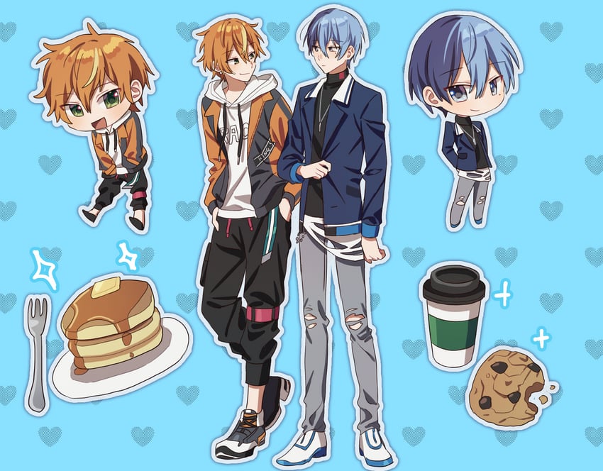 shinonome akito and aoyagi touya (project sekai) drawn by nupi_000