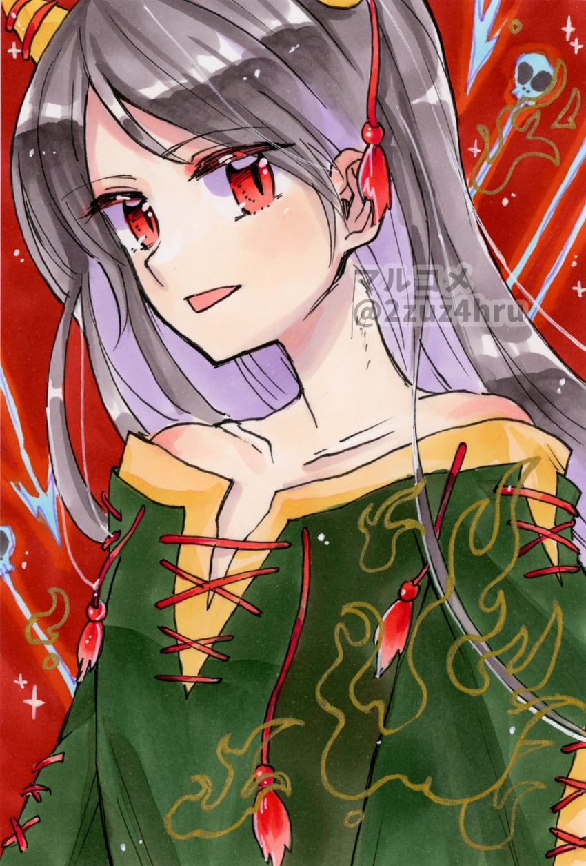 nippaku zanmu (touhou and 1 more) drawn by 2zuz4hru
