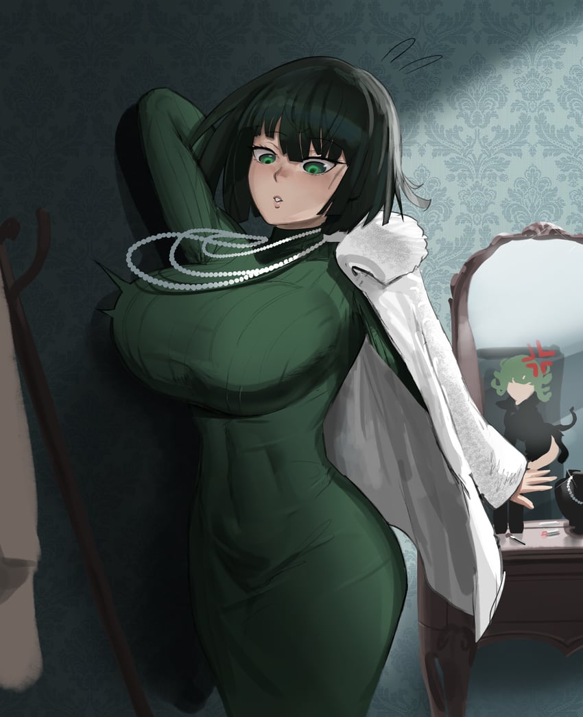tatsumaki and fubuki (one-punch man) drawn by booruguru