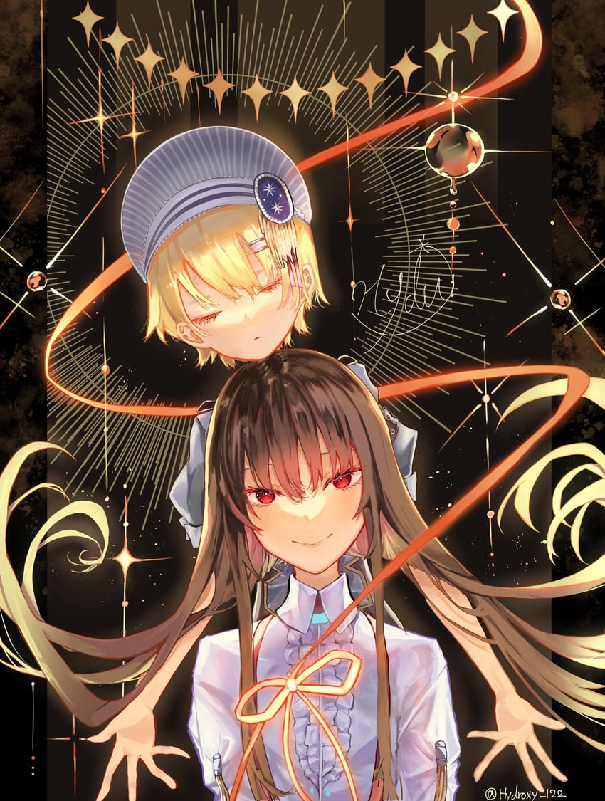 yanagi mion and maruyama kanata (heaven burns red) drawn by hydroxy_122