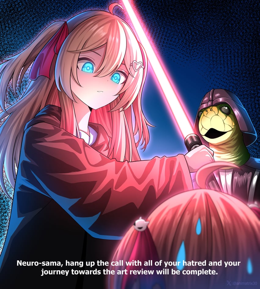 neuro-sama, darth vader, evil neuro-sama, and vedal987 (star wars and 1 more) drawn by animatrix