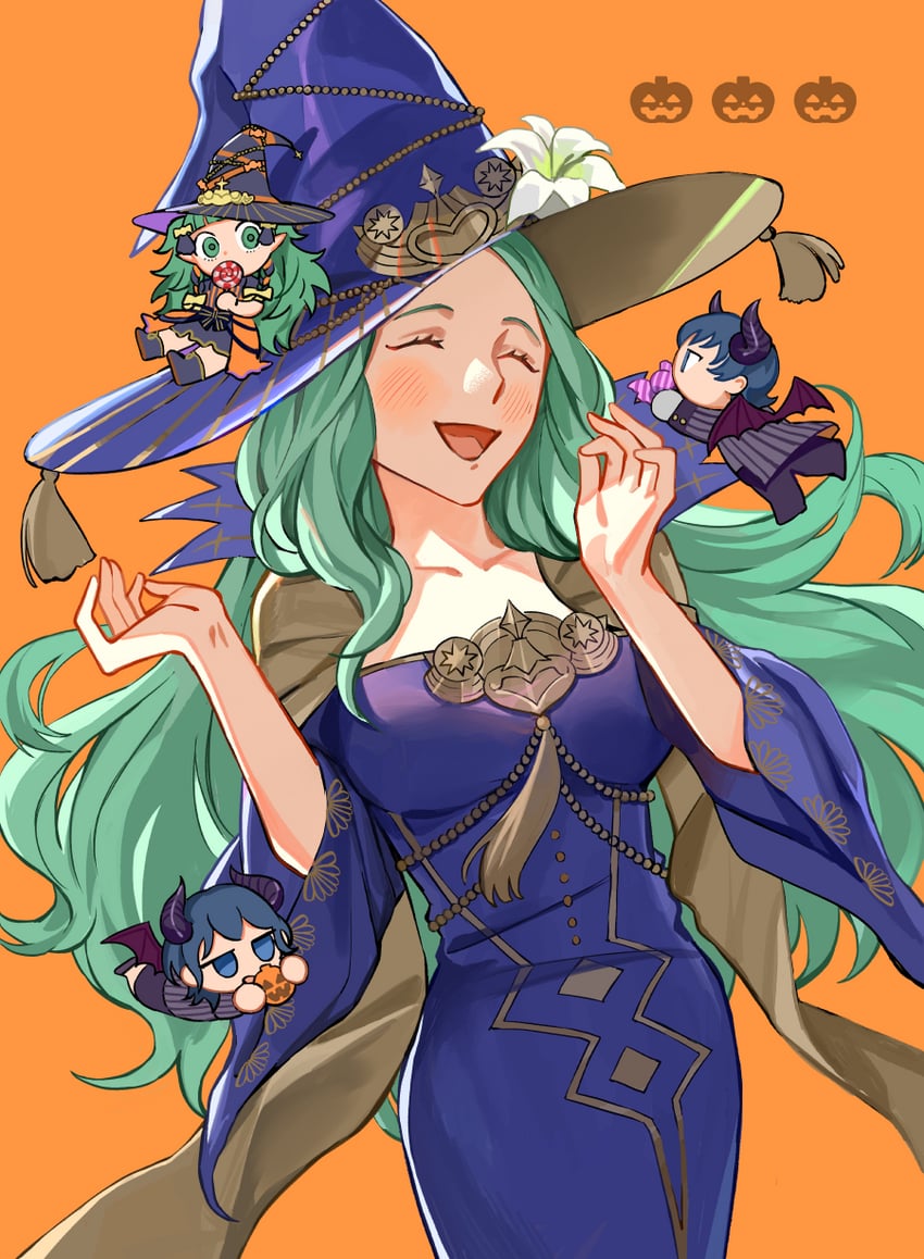 female byleth, male byleth, rhea, and sothis (fire emblem and 2 more) drawn by sawarame