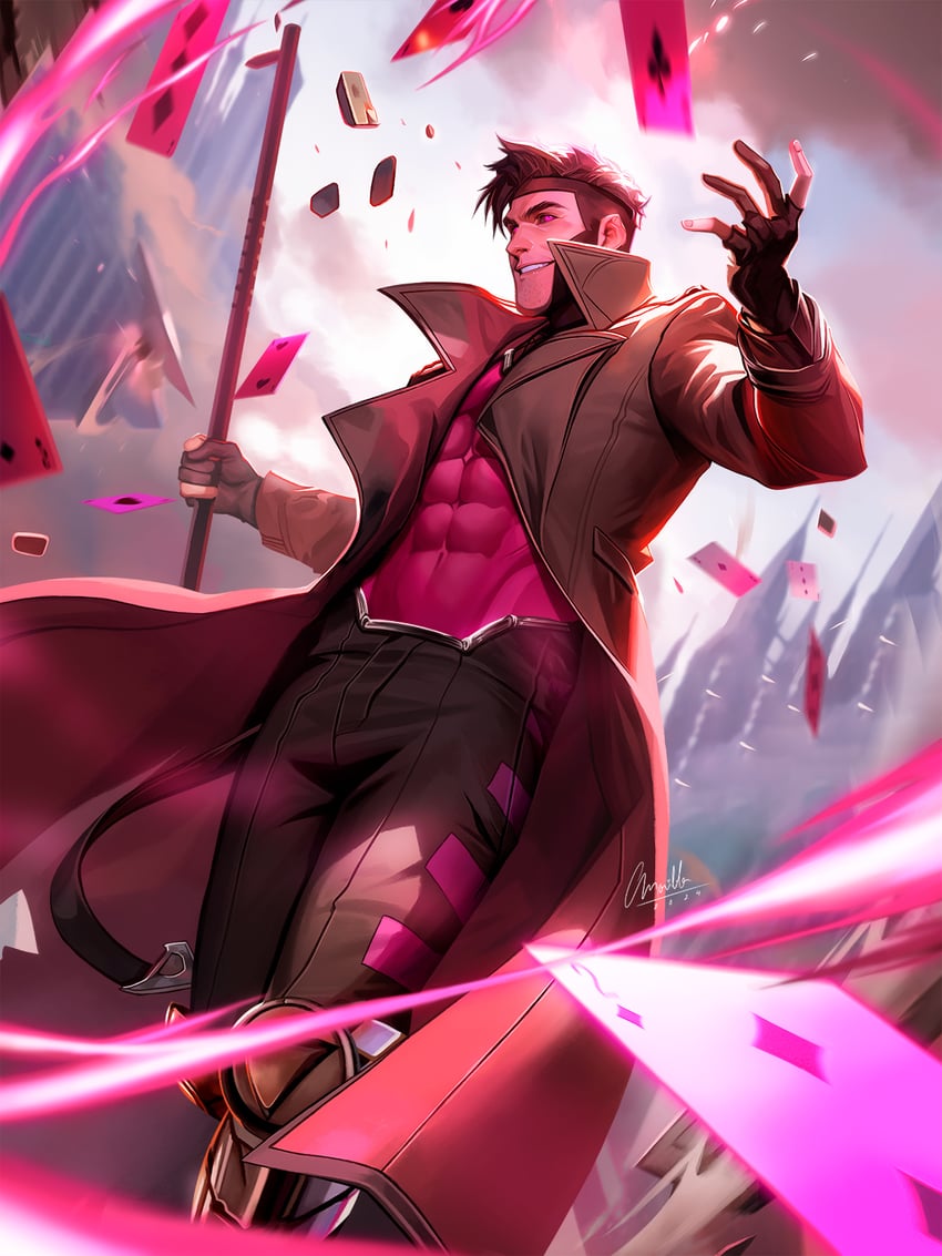 gambit (marvel and 4 more) drawn by carlos_morilla