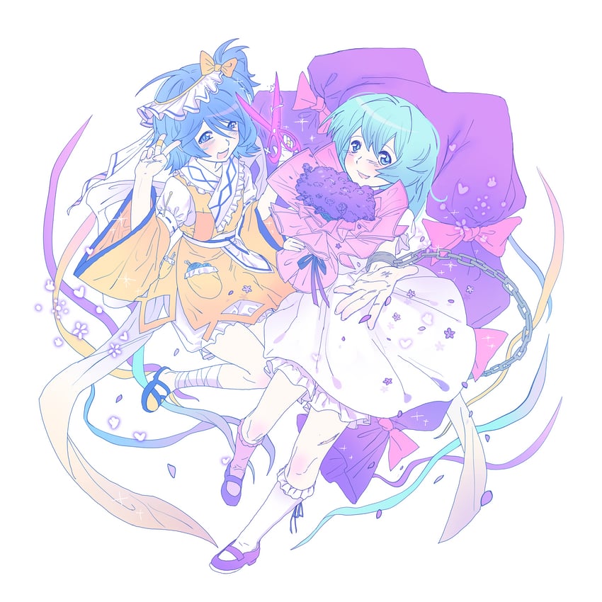 ilivia gripshidrin and peimingfang yanduo (original and 2 more) drawn by bingkuaihei