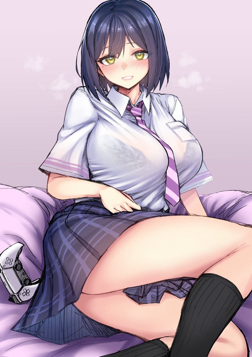 shizuka rin (nijisanji) drawn by kagami_uekusa