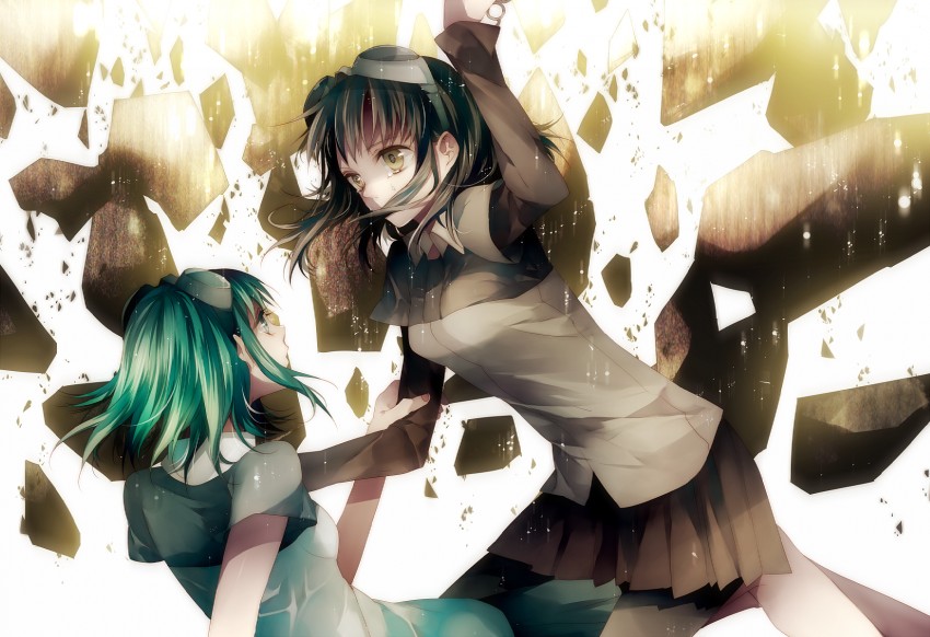 gumi (vocaloid and 1 more) drawn by tsukioka_tsukiho
