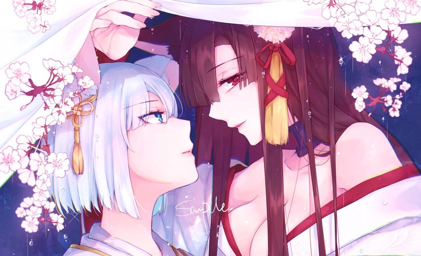 kaga and akagi (azur lane) drawn by shichijou_natori