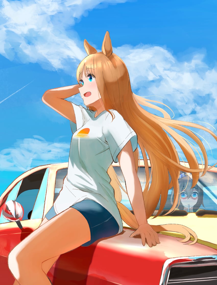 grass wonder and el condor pasa (umamusume) drawn by bonchenpint