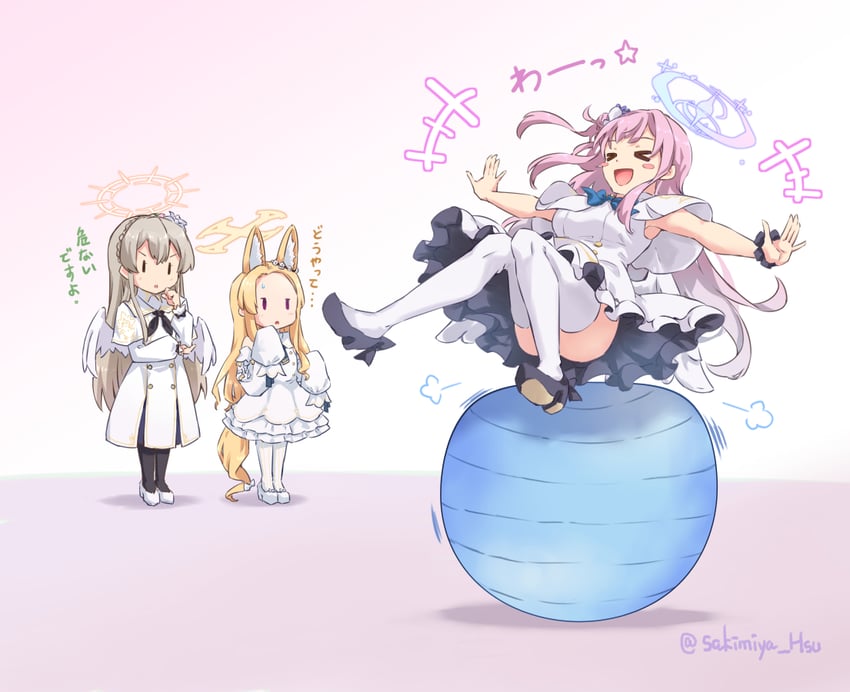 mika, seia, and nagisa (blue archive) drawn by sakimiya_(inschool)