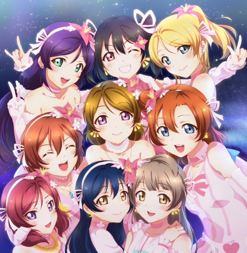 nishikino maki, tojo nozomi, sonoda umi, yazawa nico, ayase eli, and 4 more (love live! and 1 more) drawn by surfing_orange