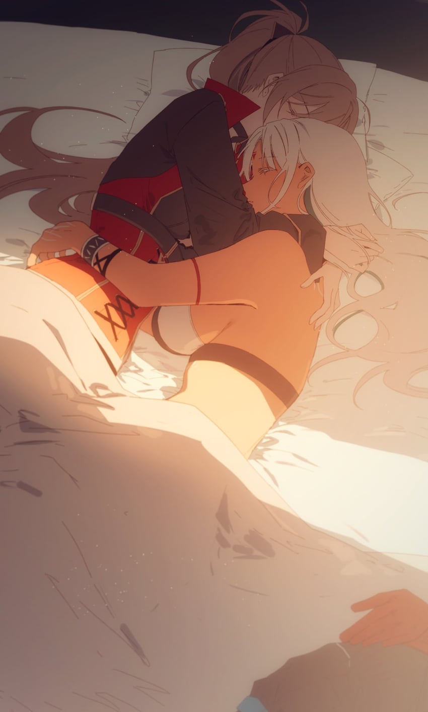 jean bart and massachusetts (azur lane) drawn by amazuki_jou
