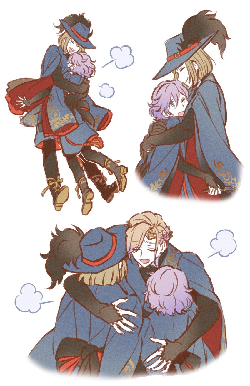epel felmier, vil schoenheit, and rook hunt (twisted wonderland) drawn by funuyu