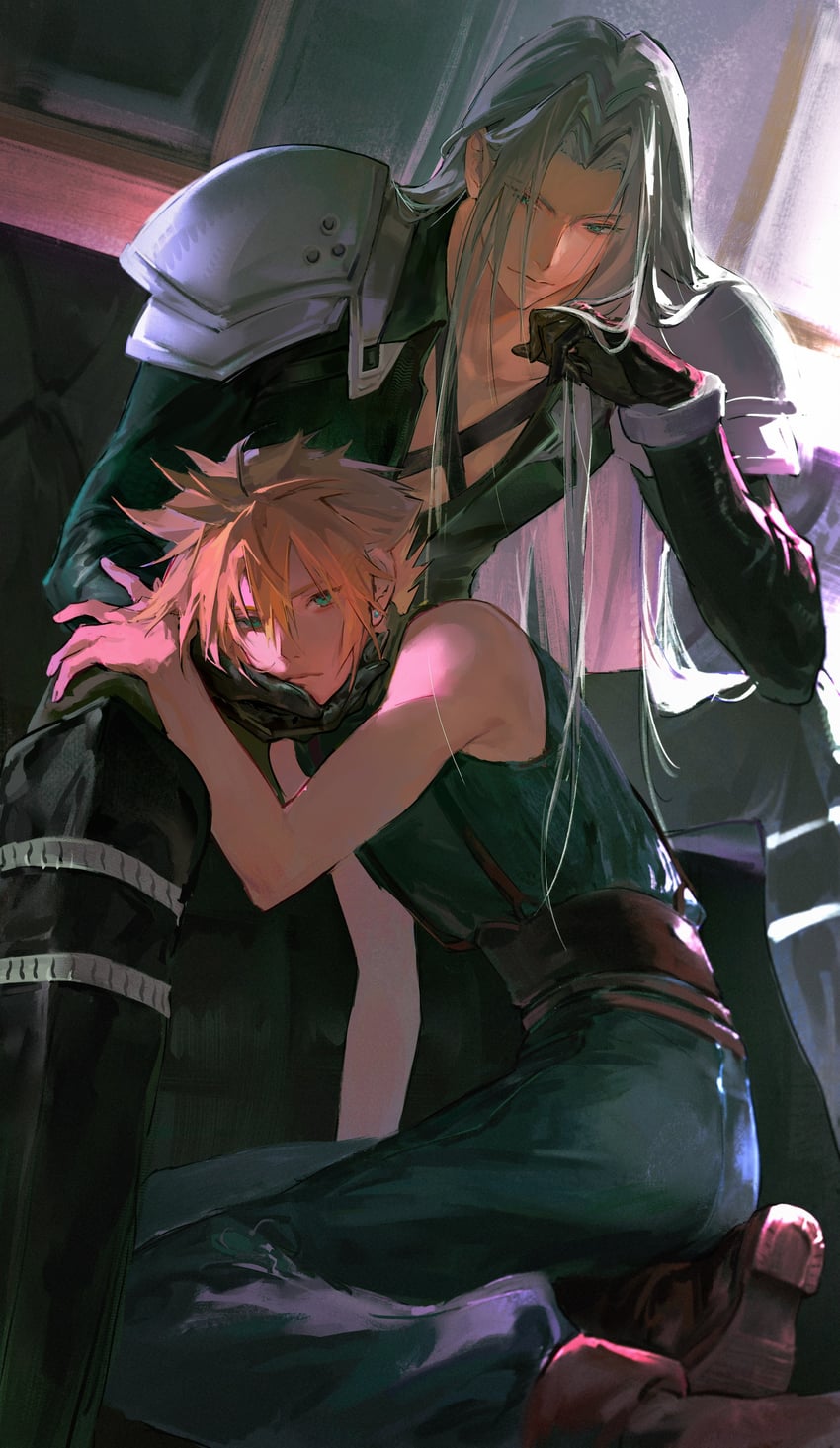 cloud strife and sephiroth (final fantasy and 1 more) drawn by kiyomitsu_yari