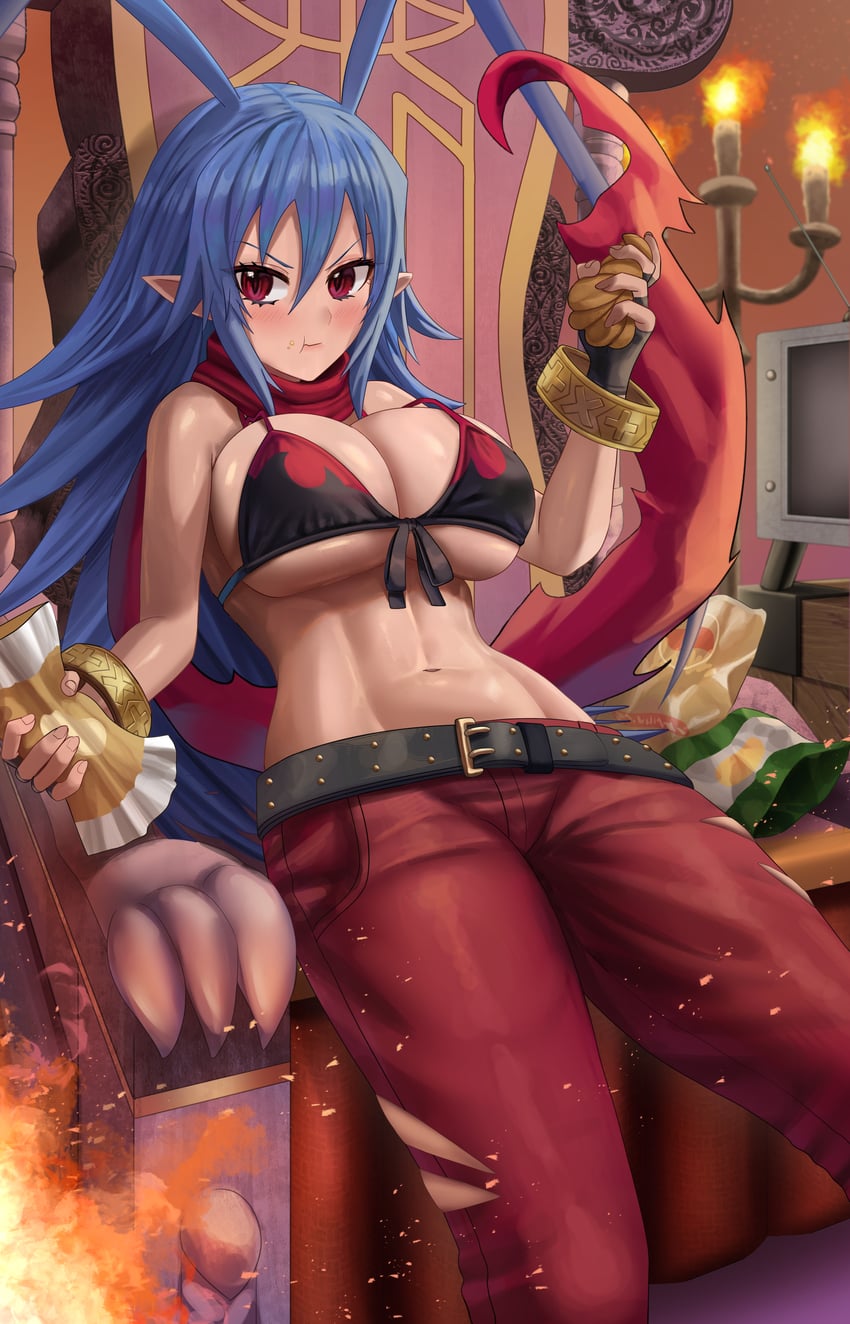 laharl and laharl-chan (disgaea and 1 more) drawn by silvertsuki
