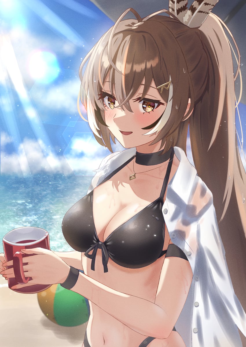nanashi mumei (hololive and 1 more) drawn by chahanramen