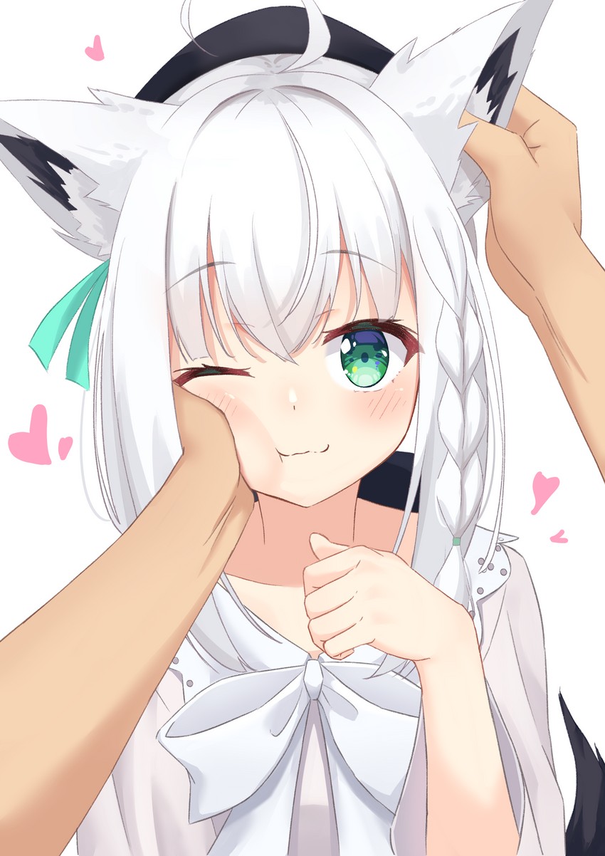 shirakami fubuki (hololive) drawn by starkamisan