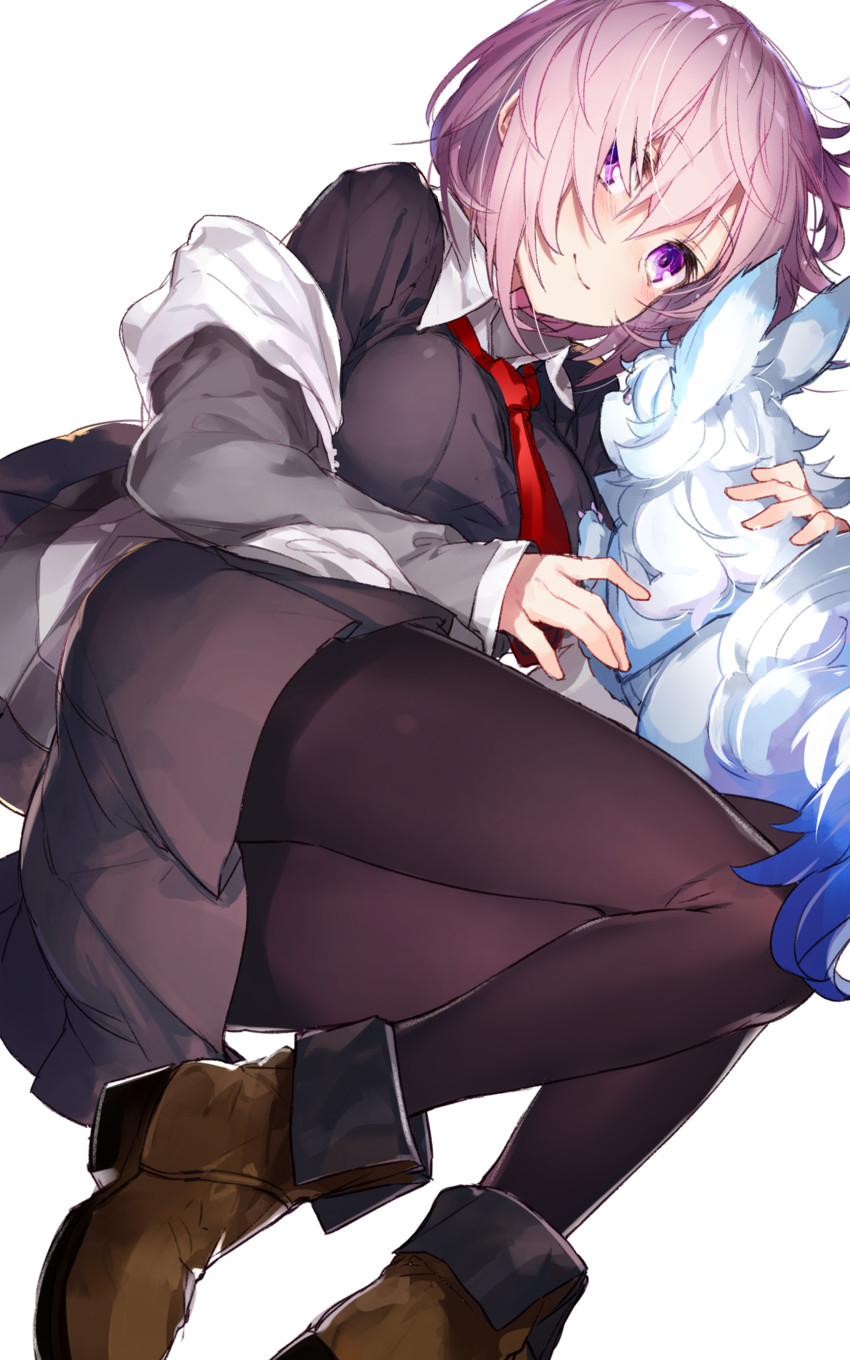 mash kyrielight and fou (fate and 1 more) drawn by mika_pikazo
