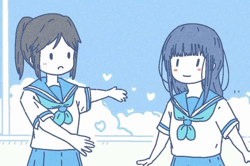 yoroizuka mizore and kasaki nozomi (hibike! euphonium and 1 more) drawn by bouheki_kusa9ka