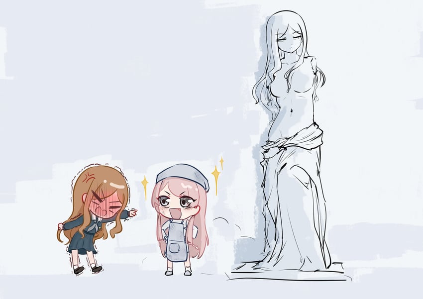 chihaya anon and nagasaki soyo (bang dream! and 2 more) drawn by sine_sinian
