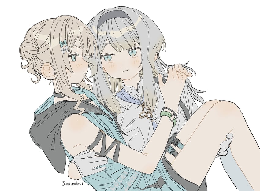 shioriha ruri and kaburaki roco (nijisanji) drawn by wanwa